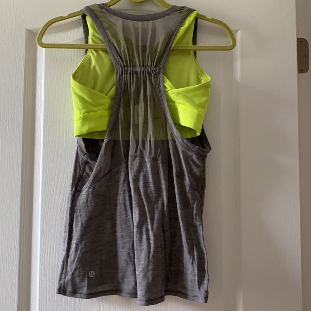 Workout Tank with attached Sports Bra